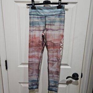 ⚡ 2 for $5 - Evolution and Creation Ombre Cropped Desert Yoga Pants